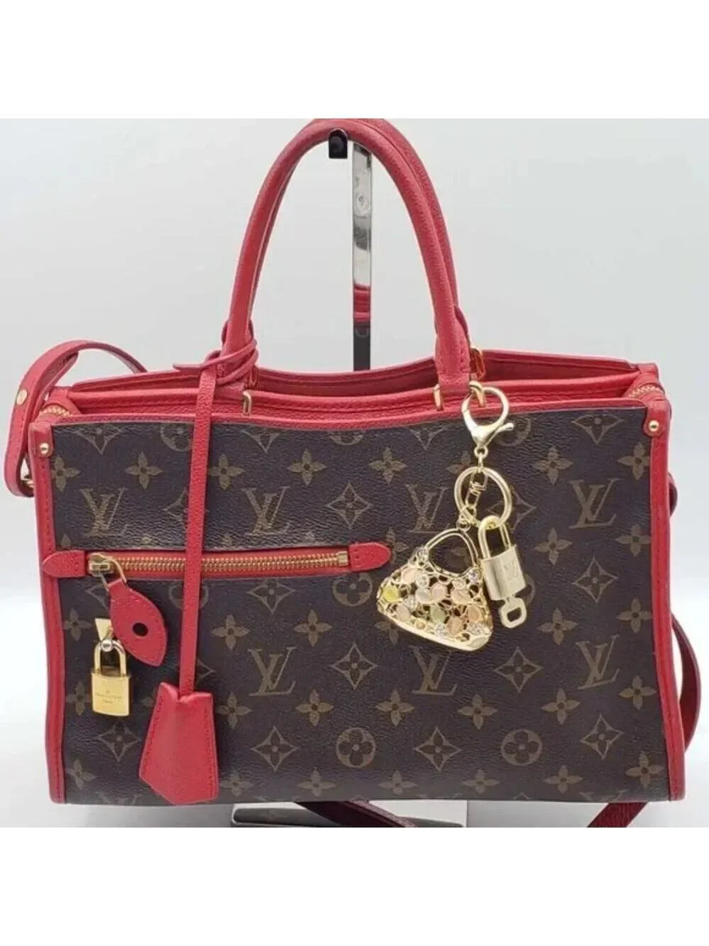 Authentic Louis Vuitton Gold Padlock 🔒 Key Set w/ Unbranded Bag Charm